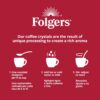 Folgers Classic Roast Instant Coffee, 12 Ounces (Pack of 6)