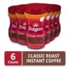 Folgers Classic Roast Instant Coffee, 12 Ounces (Pack of 6)
