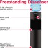 Frigidaire EFWC498 - Top Loading Cooler Dispenser -Hot & Cold Water - Child Safety Lock - Innovative Slim & Sleek Design, Holds 3 or 5 Gallon Bottles - Black
