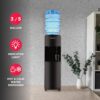 Frigidaire EFWC498 - Top Loading Cooler Dispenser -Hot & Cold Water - Child Safety Lock - Innovative Slim & Sleek Design, Holds 3 or 5 Gallon Bottles - Black