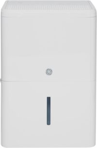 GE Portable Dehumidifier, 50 Pint Daily Output with Built-in Pump and Smart Dry for Wet Spaces Auto or Manual Drainage, Ultra Quiet, Perfect for Basement, Bedroom, Bathrooms, White
