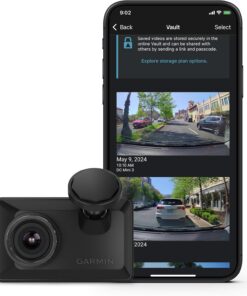 Garmin Dash Cam™ X310, Compact 4k Ultra HD Touchscreen Dash Cam with a 140-degree Field of View, Built in Clarity™ Polarizer, Voice Controlled, GPS, 2.4” Display, Automatic Recording