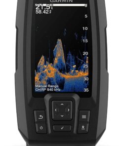 Garmin Striker Vivid 4cv, Easy-to-Use 4-inch Color Fishfinder and Sonar Transducer, Vivid Scanning Color Palettes - 010-02550-00
