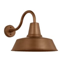 Generation Lighting Barn Light Coastal 1 -Light 15-in H Copper Hardwired Dark Sky Outdoor Wall Light