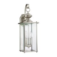 Generation Lighting Jamestowne 2 -Light 20.25-in H Antique Nickel Hardwired Dark Sky Outdoor Wall Light