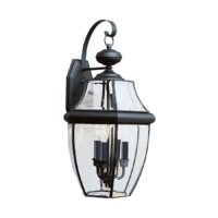 Generation Lighting Lancaster 3 -Light 23-in H Black Hardwired Outdoor Wall Light