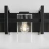 Generation Lighting Mitte 24-in 3 Light Matte Black Transitional Bathroom Vanity light