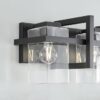 Generation Lighting Mitte 24-in 3 Light Matte Black Transitional Bathroom Vanity light