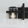 Generation Lighting Mitte 24-in 3 Light Matte Black Transitional Bathroom Vanity light