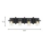 Generation Lighting Mitte 33-in 4 Light Matte Black Transitional Bathroom Vanity light