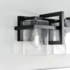 Generation Lighting Mitte 33-in 4 Light Matte Black Transitional Bathroom Vanity light