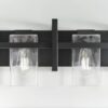 Generation Lighting Mitte 33-in 4 Light Matte Black Transitional Bathroom Vanity light