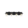 Generation Lighting Mitte 33-in 4 Light Matte Black Transitional Bathroom Vanity light