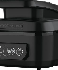 George Foreman Beyond Grill™ 7-in-1 Electric Indoor Grill with Air Fry Technology, MCAFD800D, Black, Large