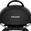 George Foreman Indoor/Outdoor Electric Patio Grill, Apartment Approved, 15-Serving, Removable Stand, Black