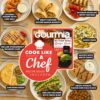 Gourmia Smokeless Indoor Grill - Air Fryer Combo with Smoke Extractor, 5 Cooking Presets, Grill, Air Fry, Roast, Bake, Dehydrate, Countertop Cooker, Glass Lid