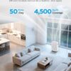 GoveeLife Dehumidifier for Home 4,500 Sq. Ft. 50 to 137 Pint with Pump, Drain Hose, Smart Dehumidifier for Basement with Humidity Control, Auto Shut Off/Defrost, 5 Modes, Bedroom, Bathroom, Garage