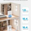 GoveeLife Dehumidifier for Home 4,500 Sq. Ft. 50 to 137 Pint with Pump, Drain Hose, Smart Dehumidifier for Basement with Humidity Control, Auto Shut Off/Defrost, 5 Modes, Bedroom, Bathroom, Garage