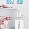 GoveeLife WiFi Refrigerator Thermometer with Alarm, Wireless Digital Freezer Temperature Gauge with App Control, LCD Display, 2 Years Free Data Export, for Home Kitchen Fridge Hot Tub 2 Pack