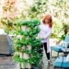 Greenstalk Patented Large 5 Tier Vertical Garden Planter with Patented Internal Watering System Great for Growing a Variety of Strawberries, Vegetables, Herbs, & Flowers (Stunning Stone)