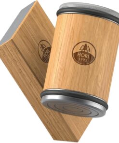 HORL 2 Oak Kitchen Knife Sharpener for Razor Sharp Edges Made in Germany - Rolling Sharpener for knives - Rolling Knife Sharpening Kit with Magnetic Holder with 15 & 20 Degrees