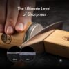 HORL 2 Oak Kitchen Knife Sharpener for Razor Sharp Edges Made in Germany - Rolling Sharpener for knives - Rolling Knife Sharpening Kit with Magnetic Holder with 15 & 20 Degrees