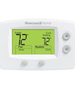 Honeywell TH5220D1029/U 5000 Non-Programmable Heating and Cooling Digital Thermostat, Premier White