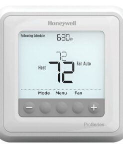 Honeywell TH6210U2001/U T6 Pro Programmable Thermostat, 2 Heat / 1 Cool Heat Pump Or 1 Heat / 1 Cool Conventional