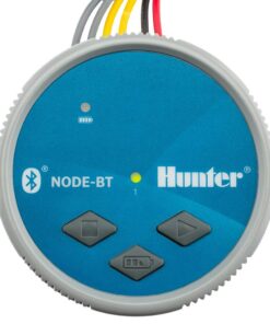 Hunter NODE-BT-100 Bluetooth Battery Operated Sprinkler Controller with Solenoid, Waterproof Irrigation Timer, Easy Install, for Gardens, Lawns, Parks, Greenhouses
