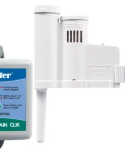 Hunter Rain Clik WRCLIK Wireless Rain Sensor System, Automatic Shutoff for Sprinkler Controllers, Mounts Easily to Gutter or Wall, Compatible with Most Irrigation Controllers