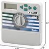 Hunter X-Core XC400I 4 Zone Sprinkler Controller, Indoor Irrigation Timer for Lawn and Garden, Easy DIY Install, Memory Backup, Seasonal Adjust, Grey