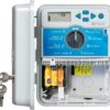 Hunter XC -600 Hybrid Battery Powered Irrigation Controller, 6 Zone Sprinkler Timer, Indoor and Outdoor Use, Waterproof, Programmable Lawn and Garden Watering System