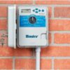 Hunter XC -600 Hybrid Battery Powered Irrigation Controller, 6 Zone Sprinkler Timer, Indoor and Outdoor Use, Waterproof, Programmable Lawn and Garden Watering System