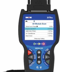 INNOVA 3170RS OBD1 & OBD2 Scanner, ABS Bleeder Scan Tool, OBD2 Diagnostic, Caliper Service, Brake Pad Life, Read/Erase ABS/SRS Codes, Reset Oil Light, Live Data, Updates Included