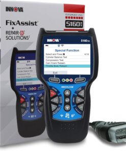 INNOVA 5160RS, OBD2 Bidirectional Scan Tool, OE-Level All System Diagnostics, Reset Oil Light/Battery/EPB/SAS/DPF, Mechanic Recommended Fixes & Parts, TSBs, 1yr Warranty, Free Updates