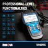 INNOVA 5160RS, OBD2 Bidirectional Scan Tool, OE-Level All System Diagnostics, Reset Oil Light/Battery/EPB/SAS/DPF, Mechanic Recommended Fixes & Parts, TSBs, 1yr Warranty, Free Updates