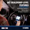 INNOVA 5160RS, OBD2 Bidirectional Scan Tool, OE-Level All System Diagnostics, Reset Oil Light/Battery/EPB/SAS/DPF, Mechanic Recommended Fixes & Parts, TSBs, 1yr Warranty, Free Updates