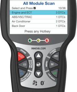 INNOVA 5510 OBD2 Scanner, Scan Tool for ABS, All System Scanner, Caliper Service, Brake Pad Life, Read/Erase ABS/SRS Codes, Reset Oil Light, Live Data, Updates Included