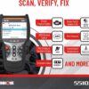 INNOVA 5510 OBD2 Scanner, Scan Tool for ABS, All System Scanner, Caliper Service, Brake Pad Life, Read/Erase ABS/SRS Codes, Reset Oil Light, Live Data, Updates Included
