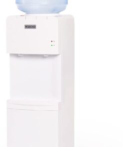 Igloo Top Loading Water Cooler for Hot & Cold Dispenser – White, Holds 3 & 5 Gallon Jugs, Child Safety Lock – for Homes, Kitchens, Offices, Dorms
