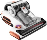 JIGOO T600 Mattress Vacuum Cleaner with UV-C Light, 15Kpa Suction 700W Powerful Double-Cup Handheld Vacuums, Bed Cleaner with Smart Dust Sensor, Ultrasonic, Heating Tech, MIF Filter