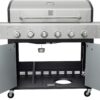 Kenmore 6-Burner Propane Gas BBQ Grill with Side Burner, 73,000 BTUs, Stainless Steel Cabinet Grill with Cast Iron Grates for Outdoor Cooking, Backyard BBQ, Patio, Large Parties Kenmore 6-Burner Propane Gas BBQ Grill with Side Burner, 73,000 BTUs, Stainless Steel Cabinet Grill with Cast Iron Grates for Outdoor Cooking, Backyard BBQ, Patio, Large Parties