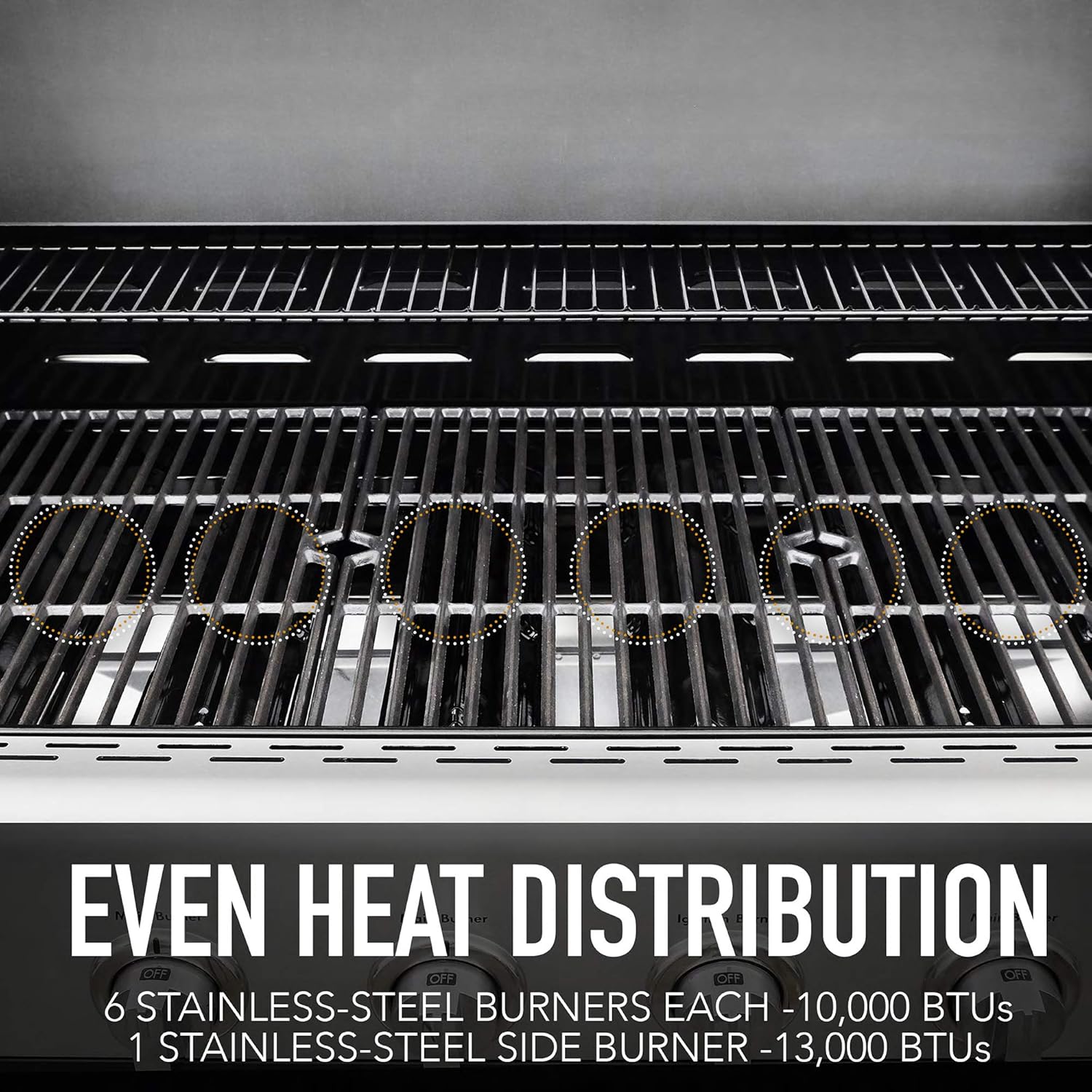 Kenmore 6-Burner Propane Gas BBQ Grill with Side Burner, 73,000 BTUs, Stainless Steel Cabinet Grill with Cast Iron Grates for Outdoor Cooking, Backyard BBQ, Patio, Large Parties67 Kenmore 6-Burner Propane Gas BBQ Grill with Side Burner, 73,000 BTUs, Stainless Steel Cabinet Grill with Cast Iron Grates for Outdoor Cooking, Backyard BBQ, Patio, Large Parties