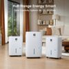 Kesnos 120 Pints Energy Star Dehumidifier for Home & Basement with Drain Hose, Front LED Display and 1.06 Gal Water Tank, Ideal for Spaces up to 6,500 Sq. Ft., Featuring Auto Defrost & Timer Function