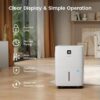 Kesnos 120 Pints Energy Star Dehumidifier for Home & Basement with Drain Hose, Front LED Display and 1.06 Gal Water Tank, Ideal for Spaces up to 6,500 Sq. Ft., Featuring Auto Defrost & Timer Function