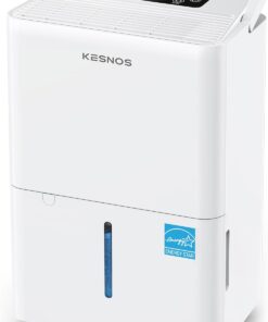 Kesnos 2,500 Sq. Ft. Energy Star 2025 Dehumidifier for Home & Basement, Ideal for Bedroom with Ultra Quiet 36 dB, 0.39-Gallon Water Tank with Drain Hose, 4 Pre-Set Modes, Auto Defrost, Timer
