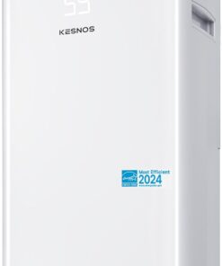 Kesnos 4,500 Sq. Ft. Energy Star Dehumidifier for Home, 52 Pint Dehumidifier with Drain Hose for Basement, Bedroom, Bathroom, Room, Featuring Front Display, 24H Timer and Auto Defrost Function