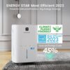 Kesnos 80 Pints Energy Star Dehumidifier for Home, Basement with Drain Hose, Front LED Display and 1.06 Gal Water Tank, Ideal for Large Room up to 5,500 Sq. Ft., Featuring Auto Defrost, Timer Function
