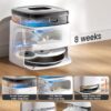 Lefant LiDAR Robot Vacuum and Mop, 12000Pa Suction, 90-Day Self-Emptying, Obstacle Avoidance, Auto Mop Washing&Drying, All-in-One for Pet Hair Carpet, 5G WiFi Alexa/APP/iWatch Control, M3
