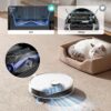 Lefant LiDAR Robot Vacuum and Mop, 12000Pa Suction, 90-Day Self-Emptying, Obstacle Avoidance, Auto Mop Washing&Drying, All-in-One for Pet Hair Carpet, 5G WiFi Alexa/APP/iWatch Control, M3